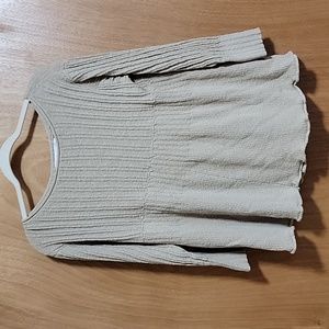 NWOT Free People Beach, baby doll top, tan/cream color Size xs